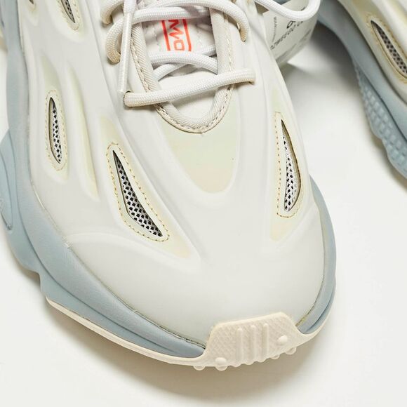 Adidas Size 41.5 Grey Synthetic Leather Ozweego Celox Dash Lace Up Sneakers - Picture 7 of 7